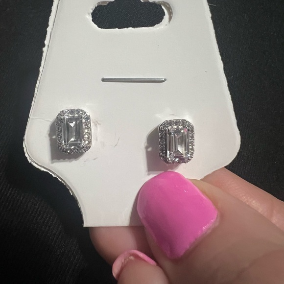 Kay Jewelers White Sapphire Earrings - Picture 2 of 2